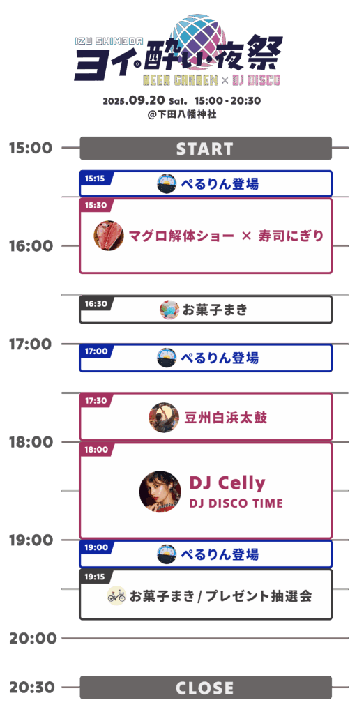 タイムテーブル（2025/08/11時点）